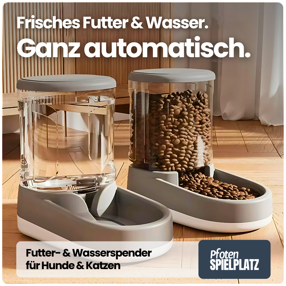 Automatischer Futter- & Wasserspender – Frische rund um die Uhr für Hund & Katze